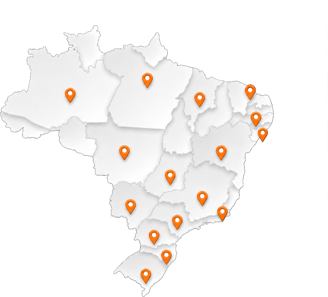 Presença da Vorx Digital em mais de 16 estados do Brasil